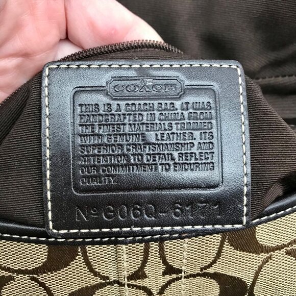 Coach Brown Monogram Canvas Vintage Soho Shoulder Bag  6171 - Picture 11 of 11